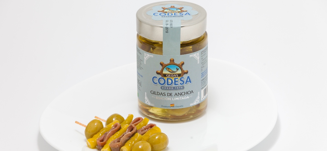 Las anchoas Serie Limitada de Codesa y su  Gilda doble de anchoa, los aperitivos perfectos esta Navidad. 