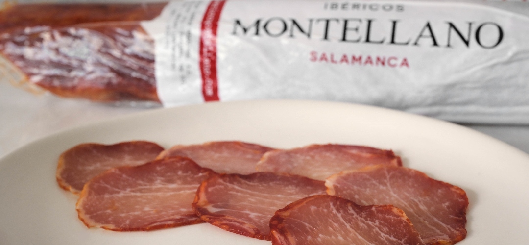El lomo de bellota 100% Ibérico de Ibéricos Montellano se viste de Navidad. 