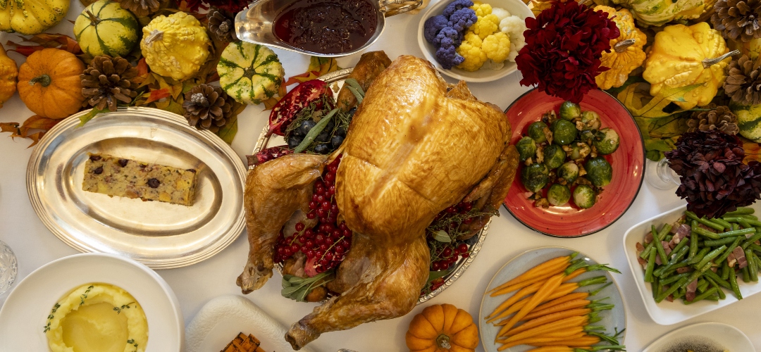 Acción de Gracias se celebra en Intercontinental Madrid con un menú especial de mediodía y una gran cena buffet con Aves de España.