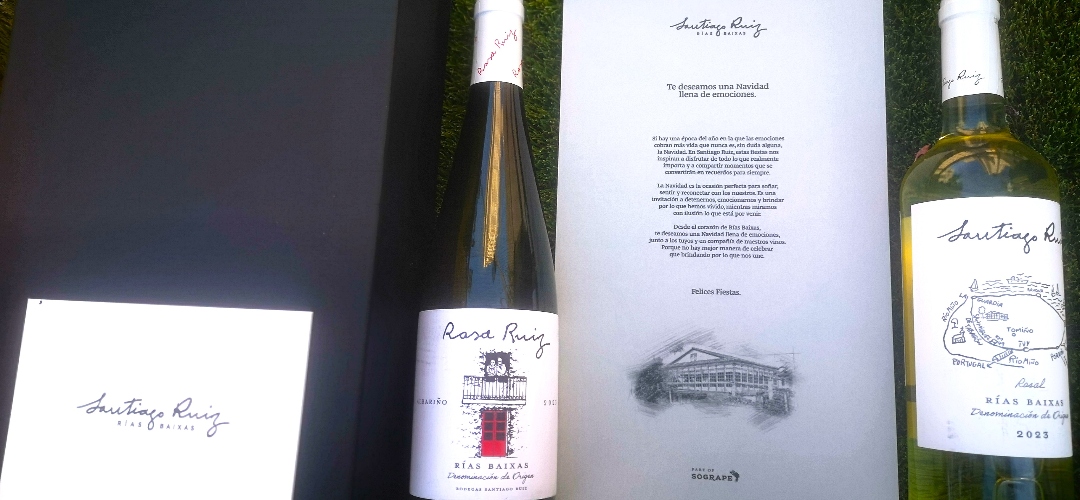 Santiago Ruiz 2023 y Rosa Ruiz, dos grandes vinos para esta Navidad. 